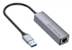 Мультиадаптер USB-хаб Hoco HB34 4in1 USB to USB3.0*3 / RJ45 Gigabit Ethernet 1000Mbps (metal gray) - изображение 2
