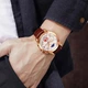 Часы наручные Skmei 9236RGSI 3ATM 40 мм Gold/Brown - изображение 2