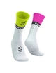 Компрессионные носки спортивные Compressport Mid Compression Socks V2.0, White/Safe Yellow/Neo Pink, T2 (39-41) - изображение 1