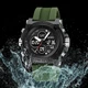 Часы наручные мужские Skmei 2065AG 5 ATM 52 мм Black/Green - изображение 2