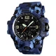 Часы наручные с подсветкой Skmei 1155BCMBU 55мм Blue Camouflage - изображение 1