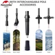 Трекинговые палки Naturehike NH20DS003, 135 см, черный/красный, 2 шт - изображение 3