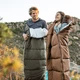 Спальник з капюшоном Naturehike U250S NH20MSD07, (0°C), лівий, темно-зелений - изображение 6