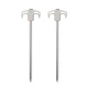 Колышки металлические Naturehike NH21YW133, 25 см, белые 2 шт. - изображение 1