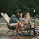 Крісло складане NaturehikeYL06 Alu Folding Moon Chair NH18Y060-Z, бежевий - изображение 4