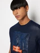 Футболка хлопковая мужская Armani exchange 170722146 XL Синяя (1159799674) - изображение 4