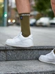 Термошкарпетки водонепроникні демісезонні DexShell Ultra Thin Crew OG Socks DS683OGM M Хакі/Сірий (6954358983222) - зображення 6