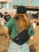 Сумка на пояс бананка тканинна середня Pacsafe GO sling pack 35100130 Чорна (0688334005849) - зображення 3