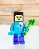 Дитяча ігрова фігурка Minecraft Майнкрафт з зброєю Стів з вбудованим годинником - изображение 1