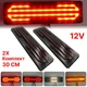 Универсальный задний фонарь стопа ЛЕД/LED для легковых авто 12V 30СМ с бегущим поворотом 2шт (модель 121) - изображение 1