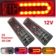 Универсальный задний фонарь стопа ЛЕД/LED для легковых авто 12V 30СМ с бегущим поворотом 2шт (модель 111) - изображение 1