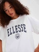 Футболка хлопковая оверсайз длинная женская Ellesse Neri T-Shirt SGV20260-908 10 Белая (5063061821361) - изображение 5