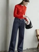 Кардиган шерстяной вязаный женский Uniqlo 755504441 L Красный (1159799464) - изображение 3