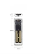 Зовнішня кишеня XON MemoryCase для M.2 NVMe (PCIe) USB 3.1 Type-C Прозора (XSC2C13NV1PT 6303) - зображення 3