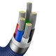 Кабель Baseus Crystal Shine Series Fast Charging Data Cable Type-C to Lightning PD 20W 1.2м (CAJY000203) Blue - изображение 6