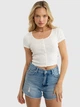 Топ жіночий Big Star Arseniola L Білий (5900714719807) - зображення 1