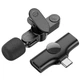 Петличный беспроводной микрофон Borofone BFK12 Trophy lavalier Lightning/Type-C Black - изображение 4