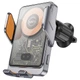 Автотримач з БЗП Hoco HW7 Transparent Discovery Edition (air outlet) Metal gray - изображение 1