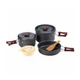 Набор посуды Naturehike 3-4 NH (2 кастрюли + крышки + сковорода) carbon (NH15T203-G) (14-79-6927595787205) - изображение 2