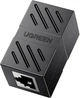 Соединитель витой пары RJ45 UGREEN NW114 Cat7 Cat6 Cat5e разъем-удлинитель Ethernet Black (20390) - изображение 1