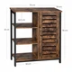 Комод у стилі loft із ящиками KidsbunkBed 81 x 70 x 30 см колір чорний коричневий - зображення 4