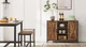 Комод у вітальню Brown Loft_Apartament 100 х 35 х 70 см коричневий чорний - зображення 9