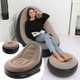 Надувное кресло с пуфом-подставкой для ног AIR SOFA Brown - изображение 5