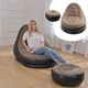 Надувное кресло с пуфом-подставкой для ног AIR SOFA Brown - изображение 7