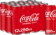 Упаковка безалкогольного напитка Coca-Cola Original Taste 0.25 л х 12 банок (5449000008046) - изображение 1