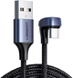 Kabel Ugreen USB Type-A - USB Type-C 1 m Black (6957303873135) - obraz 1