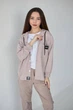 Костюм кофта штани футболка MiChell 5322 замша бежевий 164 - зображення 2