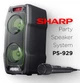 Портативна колонка Sharp PS-929 180W Black (008519810090) - зображення 6