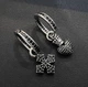 Серьги Original черные агаты стиль винтаж 1120 - изображение 2