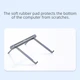Підставка для ноутбука Essager Zenchey Laptop Stand Holder Grey (ZEZJZD-ZC0G) - зображення 8