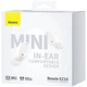 Наушники Bluetooth беспроводные Baseus EZ10 вакуумные с микрофоном White - изображение 4