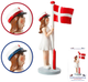 Figurka DGA Student with Flag Girl 31 cm (9914070) - obraz 1