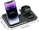 Док-станция беспроводной зарядки 4 в 1 QI Magsafe (для Apple Watch) black - изображение 4