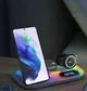 Док-станція бездротової зарядки 4 в 1 QI Magsafe (для Samsung Watch) black - зображення 2