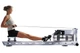 Веслувальний тренажер водяний WaterRower S1 LoRise S4 Steel сірий - зображення 2