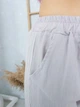 Брюки женские светло-серые тонкие на резинке 30-22-01-3 S - изображение 6