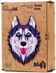 Puzzle drewniane PuzzleOK Śnieżny Husky 123 elementy (4821993009025) - obraz 1