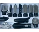 Багатофункціональний фен стайлер 10в1 Hair Styler 87010 набір для укладання волосся плойка гофре праска чорна 0011 - зображення 2
