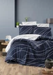 Двоспальний Євро комплект First Choice Navy Blue Сатин - зображення 1