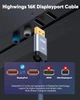 ​Кабель Highwings Displayport v2.1 16K@60Hz, 8K@120Hz, 4K@240Hz 80Gbps 1.8м серый - изображение 4
