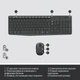 Комплект (клавіатура, миша) бездротовий Logitech MK235 Grey USB (920-007931) Сірий 20470 - изображение 7