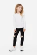 Легинсы черные сердце H&M 128см (400095261) - изображение 4