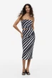 Топ H&M 061160495_blackwhite M Черный/Белый - изображение 3