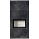 Камінна топка Kratki FLOKI BOX 8 kW Ø 160 в обудові з керамограніту OSSIDO NERO - изображение 2