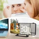 Настольные зеркальные часы с проектором времени White - изображение 5