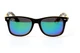 Очки Черные Унисекс Ray Ban Оранжевая Оправа Зеленые Линзы 100% Защита От Ультрафиолета (130961) - изображение 3